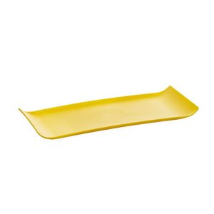 Bandeja Servir Retangular 15x40 Amarela Em Polipropileno Linha Tropical Vem