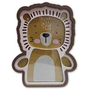 Luminária De Mesa Placa Painel Infantil Animaizinhos Decor Leãozinho
