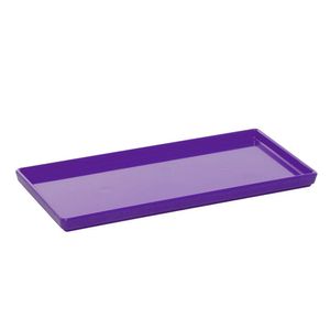 Prato Square Retangular 13,5x27 Roxo Em Polipropileno Linha Tropical Vem