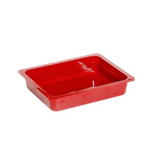 Cuba Gn 1-2 Cozinha 65mm Vermelha Em Polipropileno Linha Tropical Vem