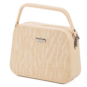 Bolsa De Ombro Mão Feminina Shrug Bag Lina Malhado 100.02 Duna