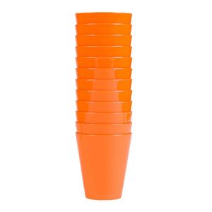 Conjunto De Copo Fresc 350ml 12 Peças Laranja Em Polipropileno Linha Tropical Vem