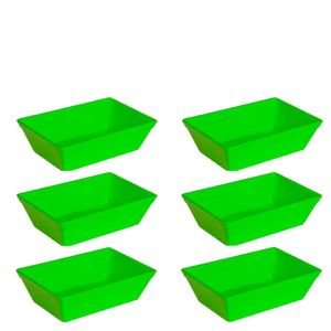 Conjunto De Travessa Stillo 2l 6 Peças Verde Em Polipropileno Linha Tropical Vem