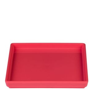 Prato Square Quadrado 13,5x13,5 Coral Em Polipropileno Linha Tendência Vem