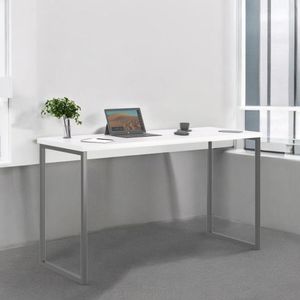 Mesa Home Office Escrivaninha Shine 1,36 Branco