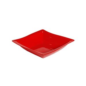 Saladeira Moove Quadrada 25x25 Vermelha Em Polipropileno Linha Tropical Vem