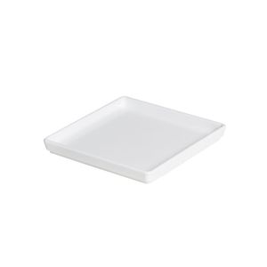 Prato Square Quadrado 13,5x13,5 Branco Em Polipropileno Linha Tropical Vem