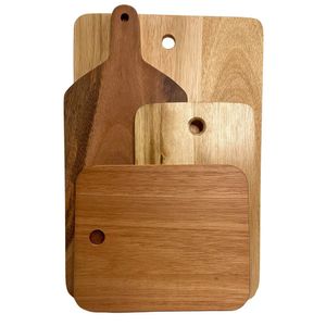 Kit 4 Tábuas Madeira Para Cozinha