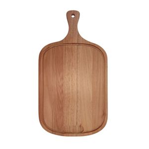 Tábua Madeira Para Churrasco Cabo Grande 32cm X 58cm