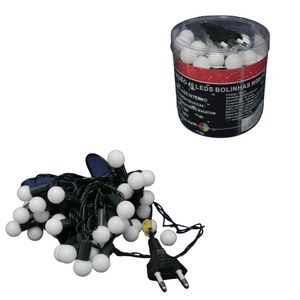 Cordão 40 Leds Bolinha Rgb - Chibrali Verde