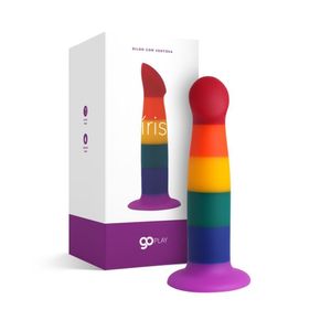 Dildo Colorido Em Silicone Go Play íris Ventosa