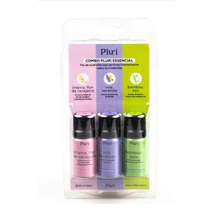 Aromatizante Trio De Essências Perfuma Intensamente Ambientes - Lavanda Bamboo Cerejeira