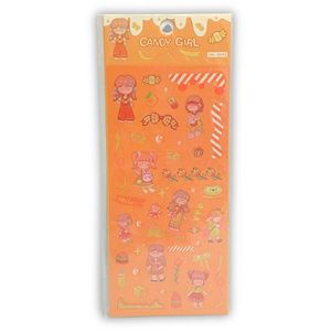 Kit Adesivos Candy Girl Uniso Laranja