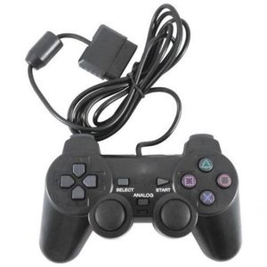 Controle Para Playstation 2 PS2 Com Fio - Cor Preto