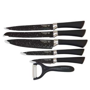 Conjunto De Facas Inox 6 Peças Antiaderente Churrasco