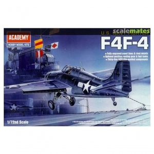 Academy Kit de Modelagem 1-72 Grumman F4f-4 Wildcat Usn (cinza-marinho-branco)