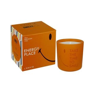 Vela Perfumada Energy Place Smiley Positividade 170g Lenvie