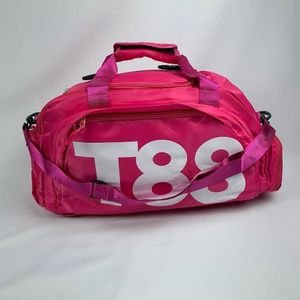 Bolsa Mala Esportiva Mochila Costa Transversal Fitness Treino Futebol Academia Viagem Impermeável pink
