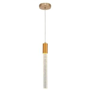 Pendente Tupiara Tubular Dr Led 5w 3000k Qk 504