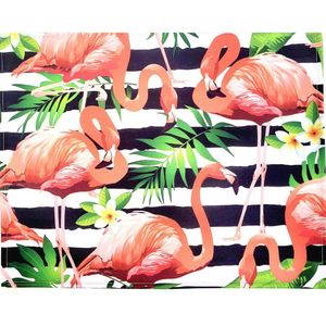 Kit 4 Jogos Americanos Flamingo Da Charlô 43cmx34cm rosa