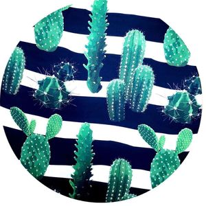 Kit 4 Capas Sousplat Cactos Verde Da Caatinga 35cmx35cm verde