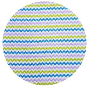 Kit 4 Capas Para Sousplat Pintura Zigzag Da Charlô Ii 35cm X35cm lilás