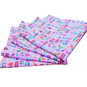 Kit 4 Guardanapos De Tecido Algodão Coelho Da Páscoa Alegria Rosa 39cmx39cm rosa