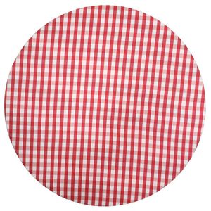 Kit 4 Capas Para Sousplat Xadrez Vermelho Branco 35cmx35cm vermelho