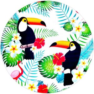 Kit 4 Capas Para Sousplat Tucano Da Charlô 35cmx35cm verde