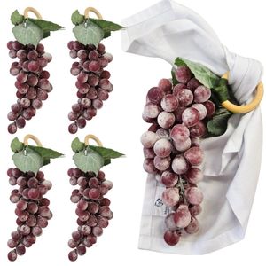 Maison Charlo Kit 4 Porta Guardanapo Cacho De Uva Prime roxo