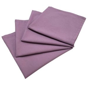 Kit 4 Guardanapos De Tecido Roxo Atemporal Algodão 39cmx39cm