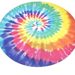 Kit 4 Capas Para Sousplat Tie Dye 35cmx35cm rosa