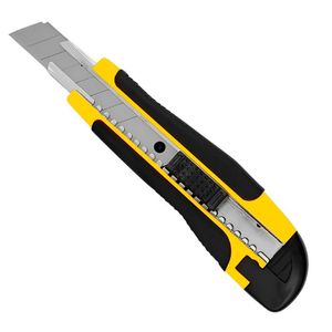 Estilete 18mm Emborrachado Com Trava Automatica Elite