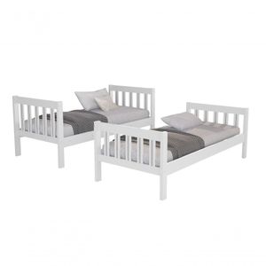 Beliche Solteiro Com Cama Auxiliar Vira 2 Camas De Alto Padrão 100% Mdf Acabamento Reforçado