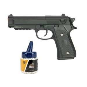 Pistola Airsoft Pt92 V22 Full Metal Spring 6mm 1000bbs