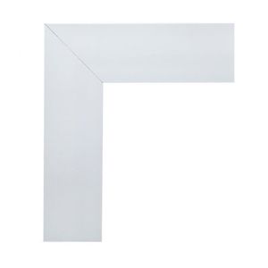 Kit Com 3 Barras Guarnição De Poliestireno 7cm X 15mm Liso 6,75m Branco