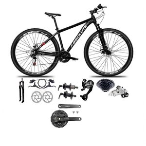 Bicicleta Aro 29 Absolute Nero 5 Câmbios 27v Shimano Altus Freios Hidráulicos - Preto Tam.19