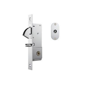 Fechadura De Porta De Correr Stam Tetra 1940 Inox Escovado