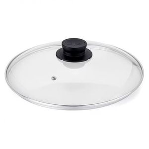 Tampa De Vidro Multiflon Com Pomel - 26cm De Diâmetro Transparente