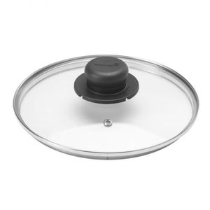 Tampa De Vidro Multiflon Com Pomel - 16cm De Diâmetro Transparente