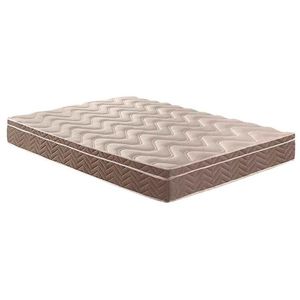 Colchão King Espuma D33 - Anatômico Confort Ultra Firme Euro Pillow Brown (193x203x17) - Paropas