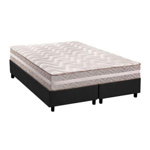 Conjunto Box King: Colchão Espuma Paropas D33-ag65 Confort + Base Crc Suede Gray(193x203)