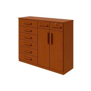 Cômoda De Quarto Toronto New com 2 Portas E 8 Gavetas Frassino - Lopas