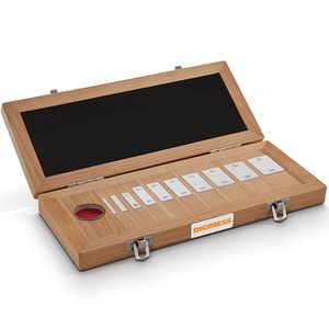 Jogo De Bloco Padrão Com Paralelo óptico Cerâmica - 10 Peças (2,5-25mm) Para Micrometro - Classe 0 - Ref. 150.492