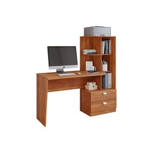 Mesa Computador Elisa C- 2 Gavetas E 6 Nichos Nature - Permóbili