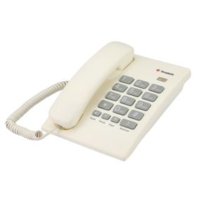 Telefone Fixo De Mesa Com Fio Ibratele Cor: Branco
