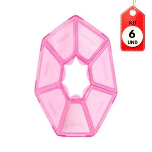 Kit C-06 Incoterm Pc0026 Porta Comprimidos Rosa