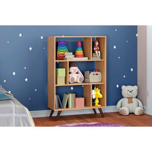 Estante P-sala Rt3015 C- 6 Nichos 81x124cm Mel - Movelbento