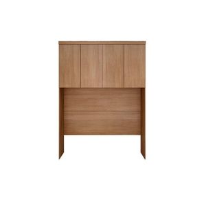 Modulado De Quarto Armário Ponte Aéreo Casalqueen 167cm Rizon-linea C- 4 Portas Cumaru