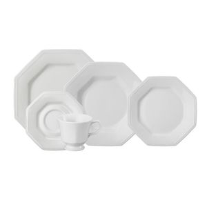 Jogo De Jantar 20 Peças Chá Prisma Porcelana Schmidt